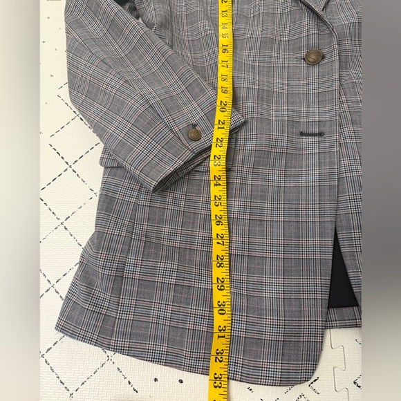 Rag & Bone‎ blazer with a glen plaid pattern 16 wool blend - Picture 2 of 5